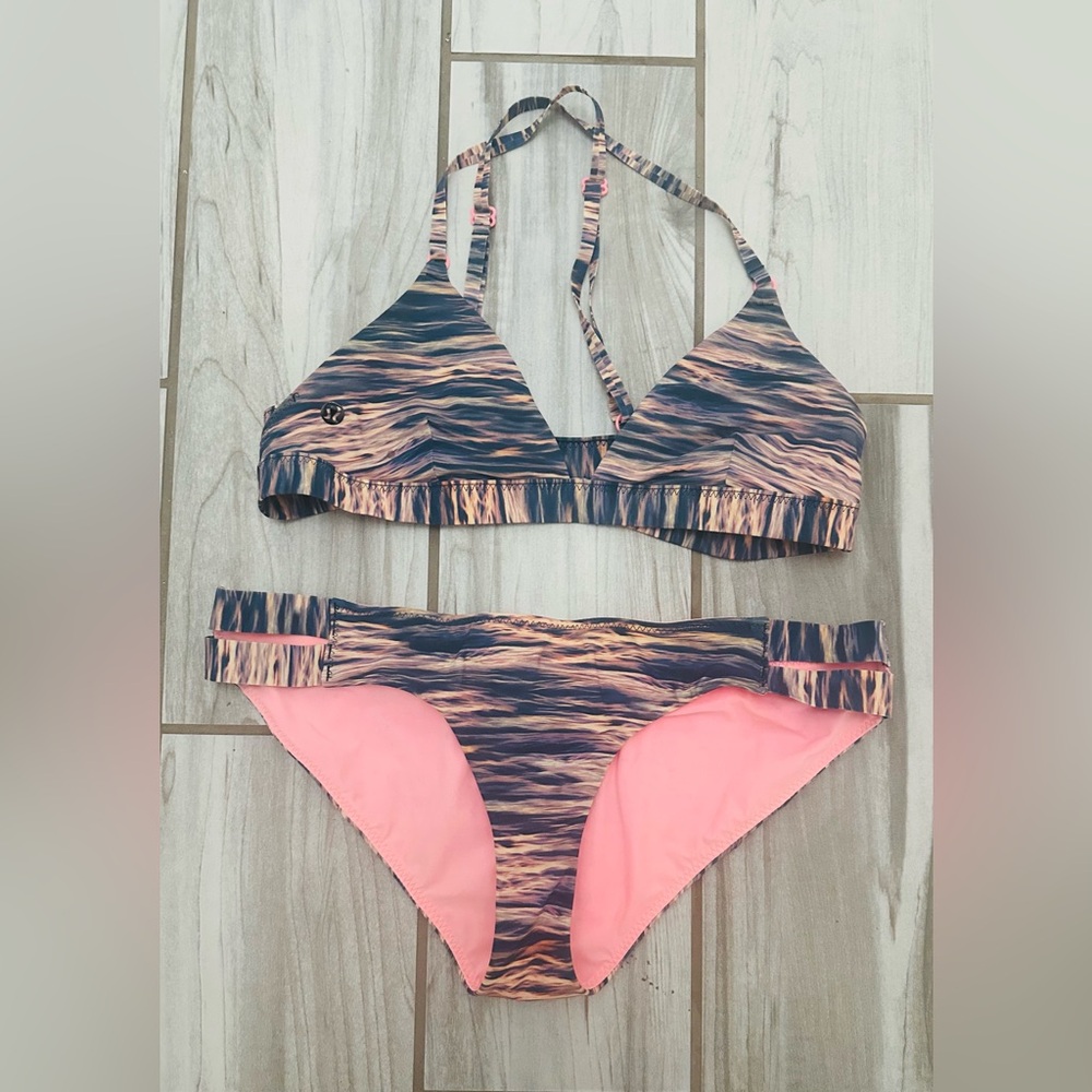 Lululemon: Shanti Surf Bikini, Tiger-water, 8